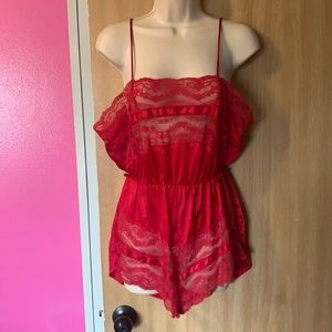 Sexy red vintage Valentine’s Day Texsheen Lingerie